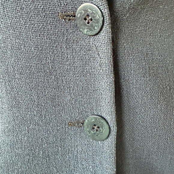 Stunning Vintage 90s Giorgio Armani Grey Green Blazer Jacket - Picture 7 of 11